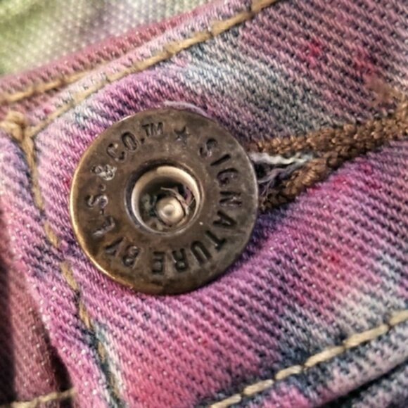 SIGNATURE By Levi Strauss Slim Tye Dyed Jeans - Picture 10 of 10